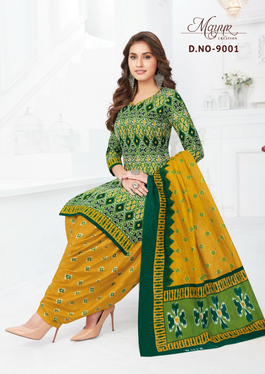 Mayur Ikkat 9 Cotton Printed Regular Wear Designer Dress Material Collection
